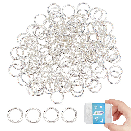 DICOSMETIC 150Pcs 925 Sterling Silver Open Jump Rings STER-DC0001-01-1