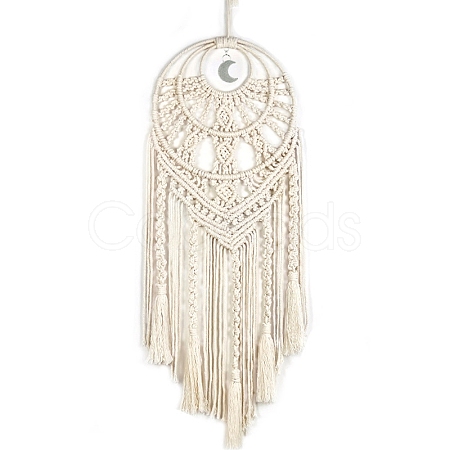 Round Cotton Macrame Wall Hanging PW-WG85736-01-1