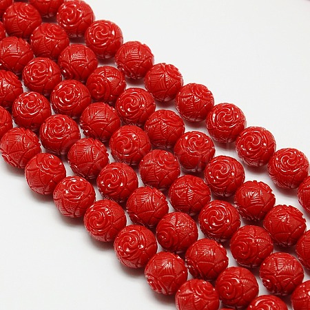 Synthetic Coral Beads Strands X-CORA-L032-12mm-03-1