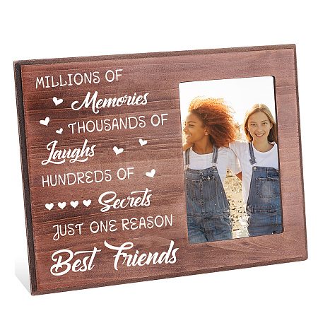 MDF Wood Photo Frames DIY-WH0231-061-1