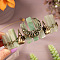 Natural Green Aventurine Hair Bands,  Crown Hair Bands, for Women Girls, 270x180x30mm