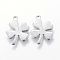 Non-Tarnish 201 Stainless Steel Pendants, Clover, Stainless Steel Color, 13.5x10x0.7mm, Hole: 1mm