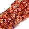 Dyed Natural Carnelian Chip Beads Strands, 4~14x4~12mm, Hole: 1mm, about 15.3 inch~16.1 inch