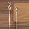 Alloy Flower Hair Sticks, Hair Accessories for Women & Girls, Light Gold, 160x14mm