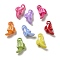 Opaque Acrylic Pendants, Craft Style, Banana, Mixed Color, 18x12x6mm, Hole: 3mm, 1282pcs/500g