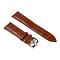 Leather Watch Bands, with 201 Stainless Steel Buckles, Adjustable Watch Bands, Saddle Brown, 8.9~12.4x2.2~2.3x0.5cm, 2pcs/set