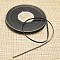 Double Edge Silver Thread Grosgrain Ribbon for Wedding Festival Decoration, Black, 1/4 inch(6mm), about 100yards/roll(91.44m/roll)