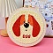 DIY Punch Embroidery Beginner Kits for Beginners, including Embroidery Fabric & Hoop & Yarn, Punch Needle Pen, Instruction, Dog, 200mm