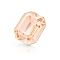 Preciosa&reg MAXIMA Crystal Fancy Stones, Czech Crystal, 435 34 222 Octagon, Dura Foiling, Light Peach, 10x8mm