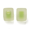 Frosted Acrylic European Beads OACR-G012-14G-2