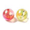 UV Painted Acrylic Beads OACR-H123-04-2