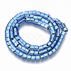 Electroplated Non-magnetic Synthetic Hematite Beads Strands G-S365-007-3