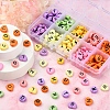 200Pcs 10 Colors Opaque Acrylic Beads SACR-YW0001-43-5