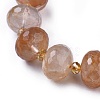 Natural Yellow Hematoid Quartz Beads Strands G-K294-B02-2
