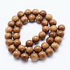 Undyed Natural Wood Beads Strands G-E469-04A-10mm-2