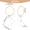 Transparent Acrylic Butterfly Wine Glass Charms AJEW-AB00114-2