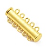 Brass Magnetic Slide Lock Clasps KK-XCP0001-32G-2