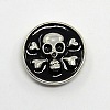 Platinum Plated Zinc Alloy Enamel Jewelry Snap Buttons SNAP-G001-18A-FF-1