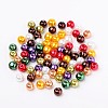 Luster Pearlized Glass Pearl Beads HY-X006-6mm-09-2