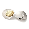 Rack Plating Brass Stud Earrings EJEW-B062-04GP-02-3