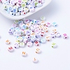 Acrylic Horizontal Hole Letter Beads MACR-R481-M-1