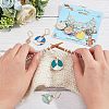 12Pcs 12 Style Flat Round & Rocket & Heart & Star Alloy Enamel Locking Stitch Markers HJEW-PH01500-2