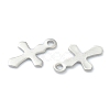 304 Stainless Steel Tiny Cross Charms STAS-H149-01P-2
