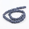 Electroplate Natural Lava Rock Beads Strands G-I195-01-3