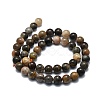 Natural Black Sunstone Beads Strands G-E576-01B-2