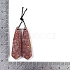 Natural Strawberry Quartz Pendants G-Q176-02-3