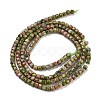 Natural Unakite Beads Strands G-H042-B25-01-3