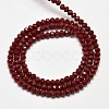 Faceted Rondelle Glass Beads Strands X-EGLA-J134-4x3mm-A02-2