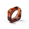 Square Transparent Resin Finger Rings X-RJEW-S046-003-A02-2