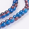 Spray Painted Crackle Glass Beads Strands CCG-Q002-6mm-12-3