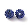 Polymer Clay Rhinestone Beads RB-WH0008-01C-1