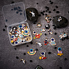 Craftdady 36Pcs 18 Styles Baking Painted Alloy Pendants FIND-CD0001-03-5