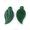 Carved Natural Myanmar Jade/Burmese Jade Pendants G-L495-36-2