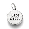 316L Stainless Steel Pendants STAS-Q203-AAT808A-2