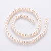 Grade AAA Natural Cultured Freshwater Pearl Beads Strands PEAR-N015-01A-3