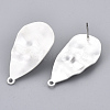 Eco-Friendly Iron Stud Earring Findings X-IFIN-T015-048S-NR-2