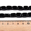 Natural Black Stone Beads Strands G-T138-88-5