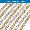 Craftdady 2 Colors Electroplate Brass Rhinestone Strass Chains CHC-CD0001-05-4