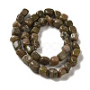 Natural Unakite Beads Strands G-B078-D25-01-3