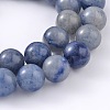 Natural Blue Aventurine Round Beads Strands G-M248-4mm-01-2