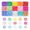 2250Pcs 15 Colors Handmade Polymer Clay Beads CLAY-YW0001-26A-1