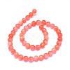 Natural Dyed White Jade Beads Strands G-F601-A-3