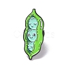 Peas with Smiling Face Enamel Pin JEWB-H006-08EB-1