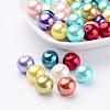 ABS Plastic Imitation Pearl Round Beads X-SACR-S074-12mm-M-1