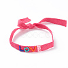 Twill Tape Nylon Cord Knotted Bracelets BJEW-Z013-33-2