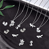 SUNNYCLUE 100Pcs 5 Style Tibetan Style Alloy Pendants PALLOY-SC0003-96-3